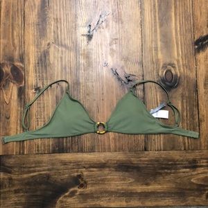 Aerie- green bathing suit top